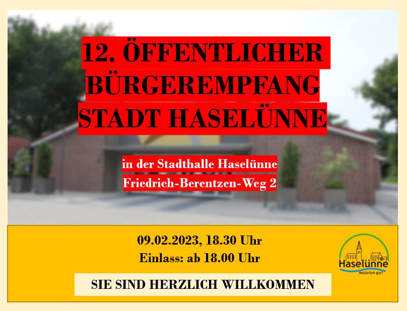 Bürgerempfang Flyer