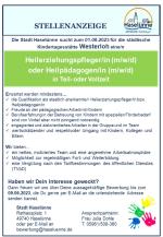 Heilerziehungspfleger/in (m/w/d) oder Heilpädagogen/in (m/w/d) zum 01.08.2023