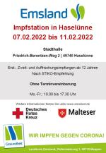 Impfstation in Haselünne