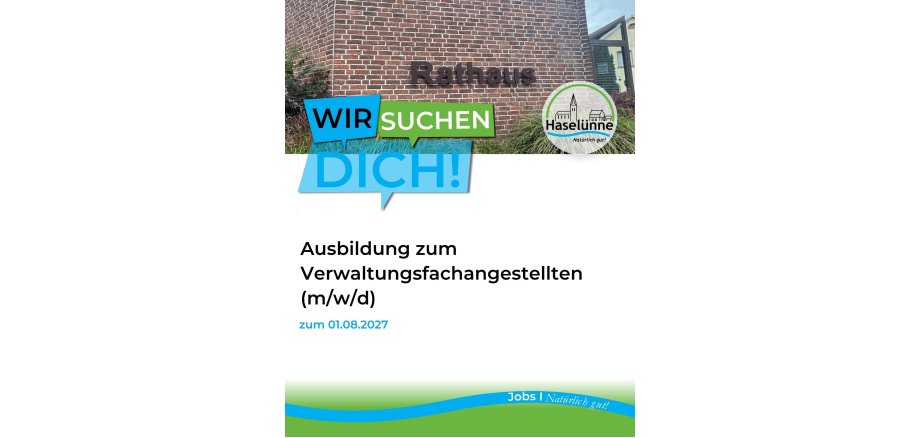 Ausbildung zum Verwaltungsfachangestellten (m/w/d)