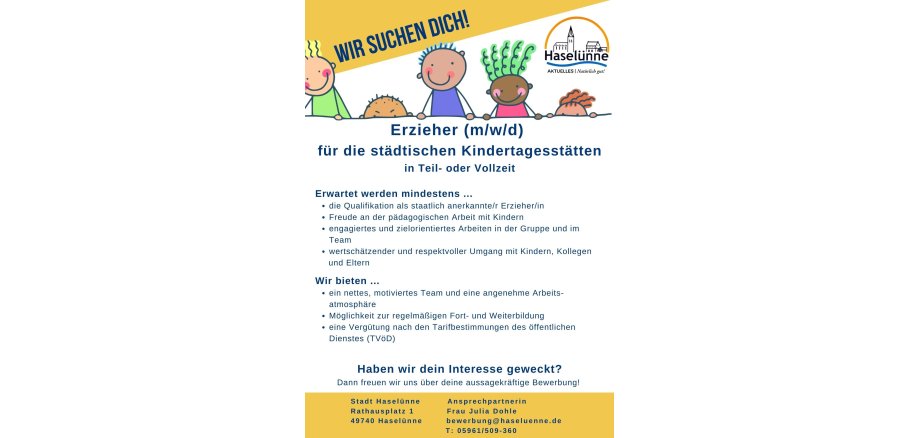 Kopie von Kopie von Yellow White Job Post / Vacancy / Announcement Flyer (Instagram-Beitrag (Quadratisch)) (Facebook-Beitrag) (Arbeitsblatt) - 1