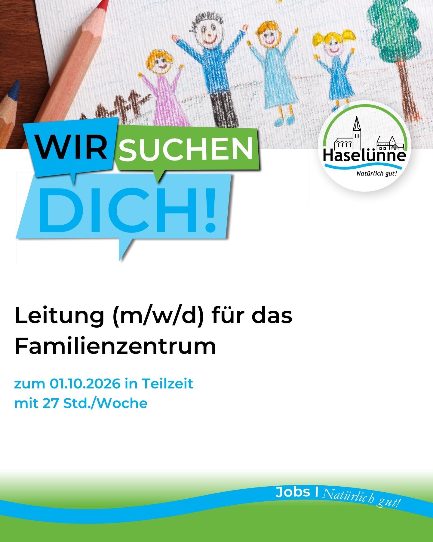 Mitarbeiter (m/w/d) für die Leitung für das Familienzentrum